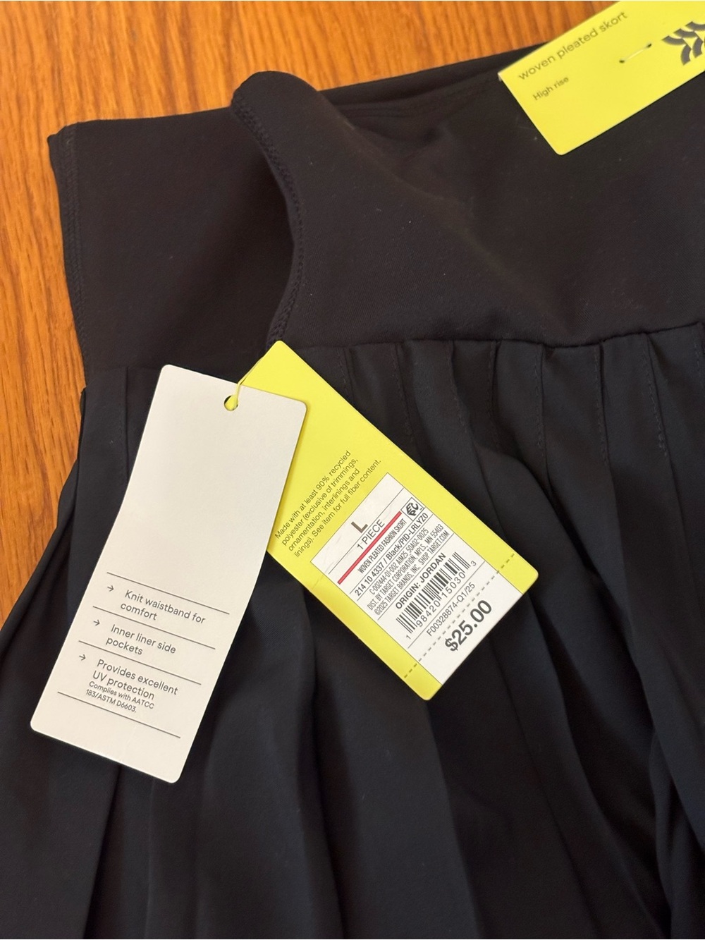 all in motion Black Pleated Skirt/Skort - Picture 3 of 4